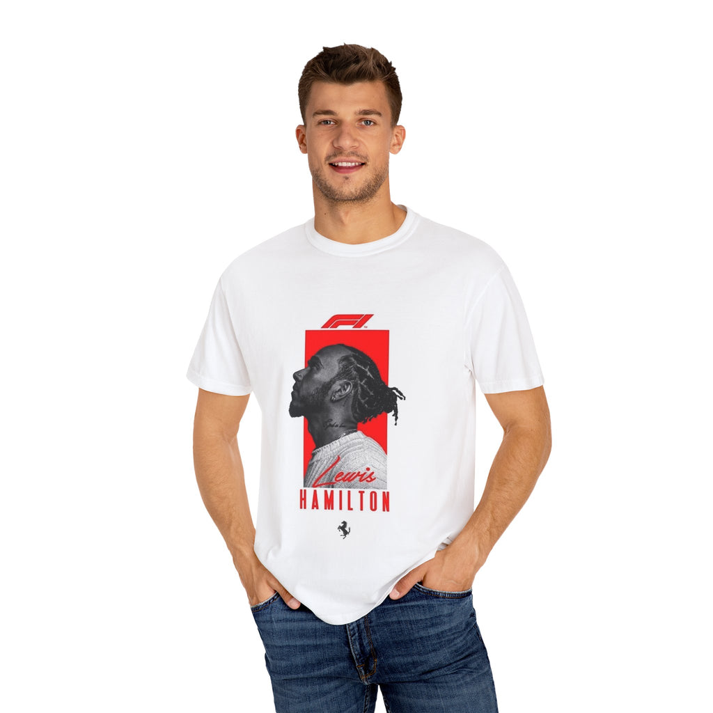 Lewis Hamilton Portrait T-Shirt — Racing Driver Graphic Tee