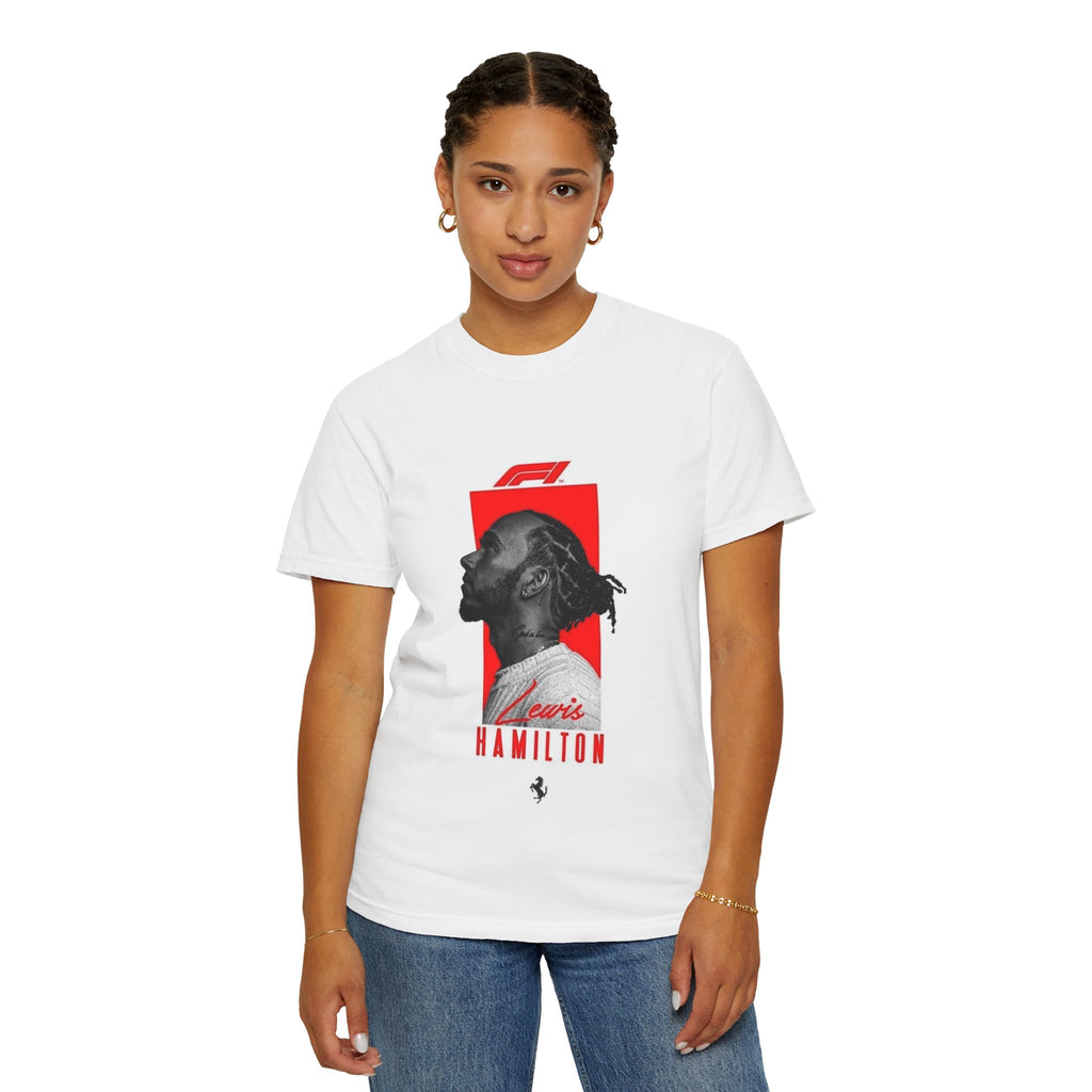 Lewis Hamilton Portrait T-Shirt — Racing Driver Graphic Tee