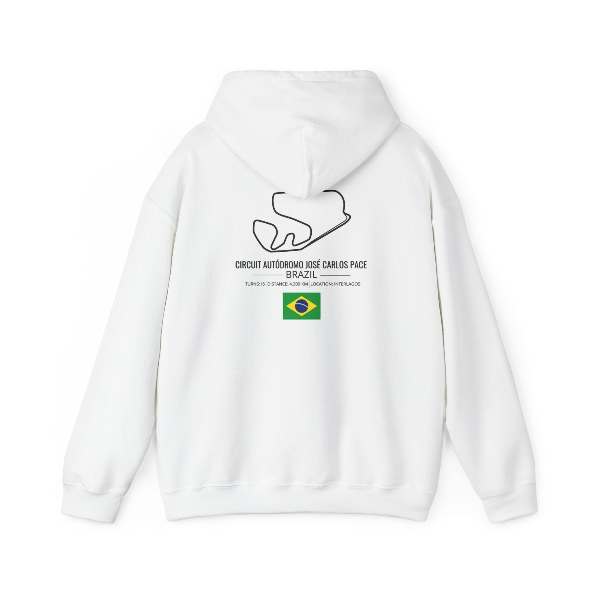 São Paulo Circuit Hoodie – Autódromo José Carlos Pace Track Map Pullover