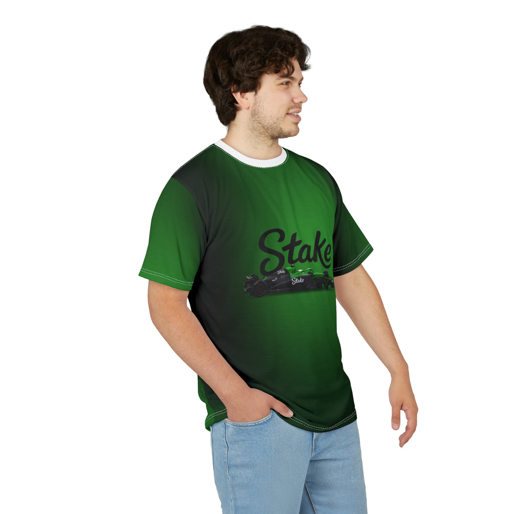Stake Racing Tee — Green Motorsport Graphic T-Shirt