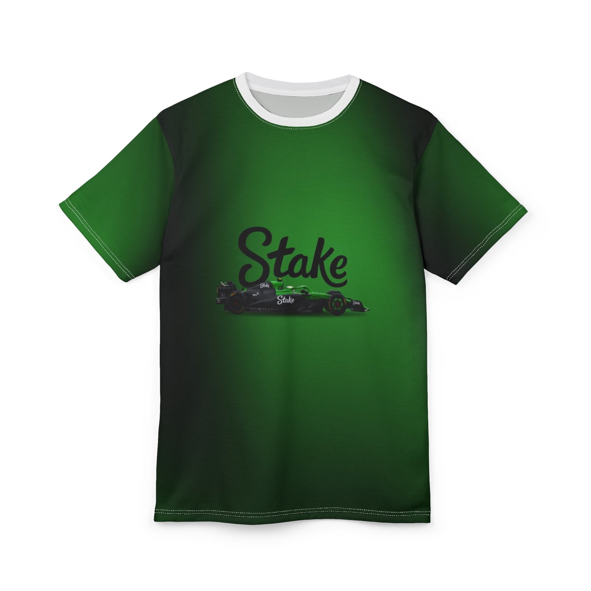 Stake Racing Tee — Green Motorsport Graphic T-Shirt