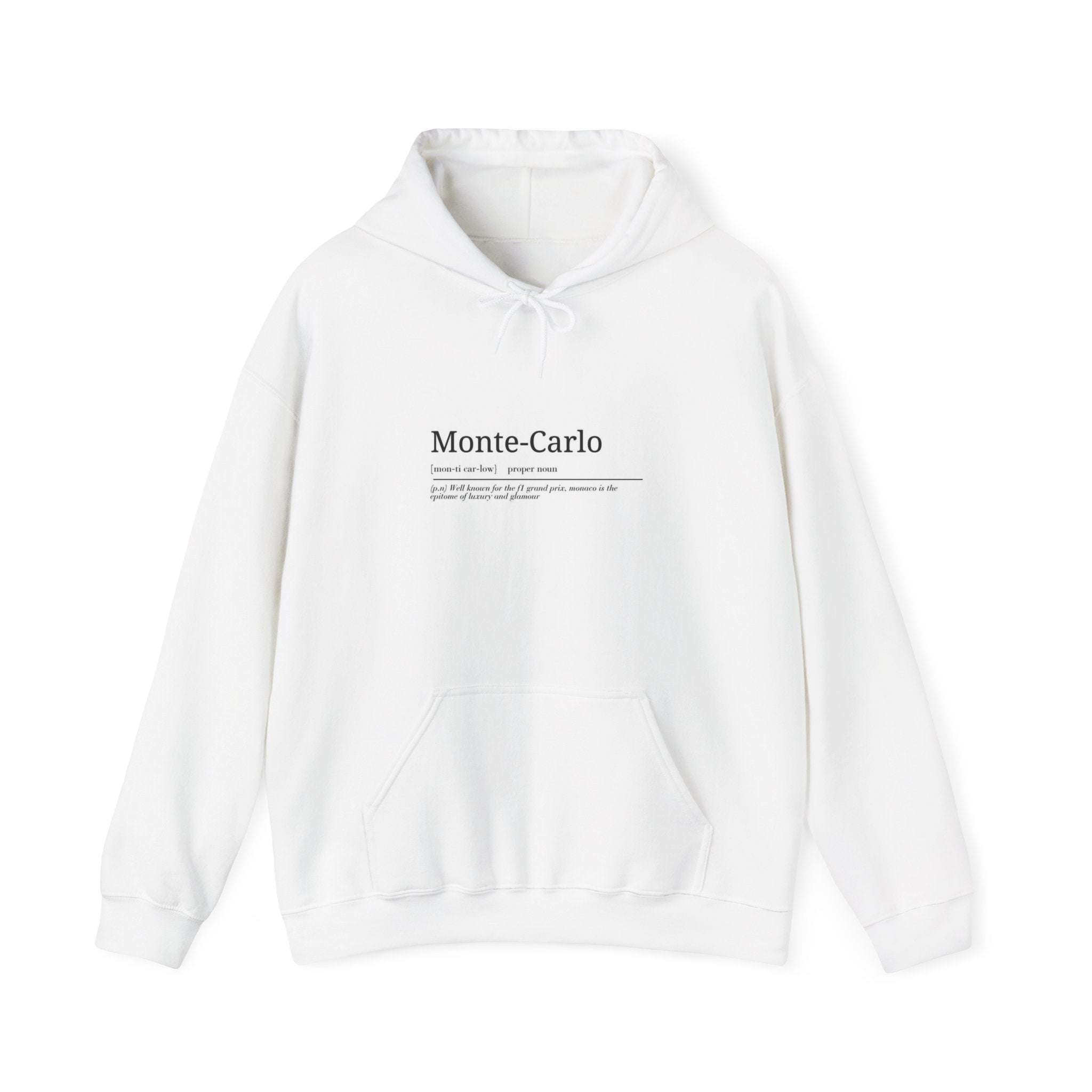 Monte-Carlo Circuit Hoodie – Minimal Monaco Racing Track Sweatshirt